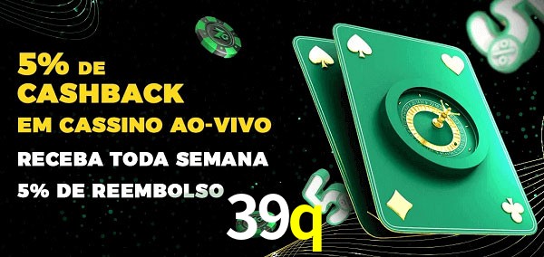 Promoções do cassino ao Vivo 39q